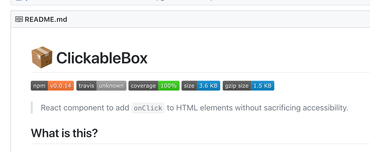 Screenshot from the ClickableBox GitHub repo README